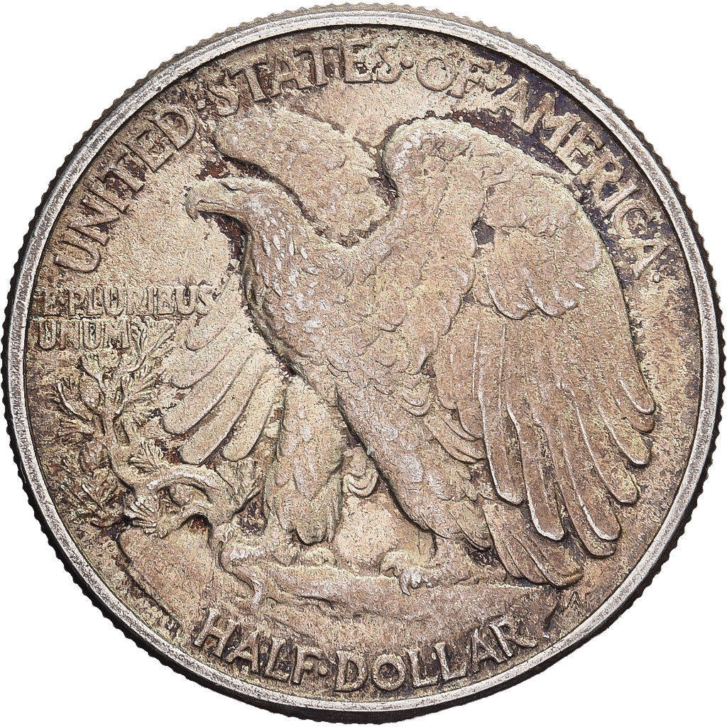USA, Half Dollar, Walking Liberty Half Dollar, 1942, Philadelphia, Srebro