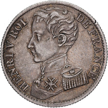 France, Henri V (pretender), Franc, 1831, Silver, EF(40-45)