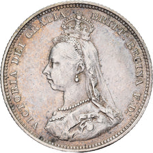Großbritannien, Victoria, Shilling, 1887, London, Silber, VZ, KM:734.4