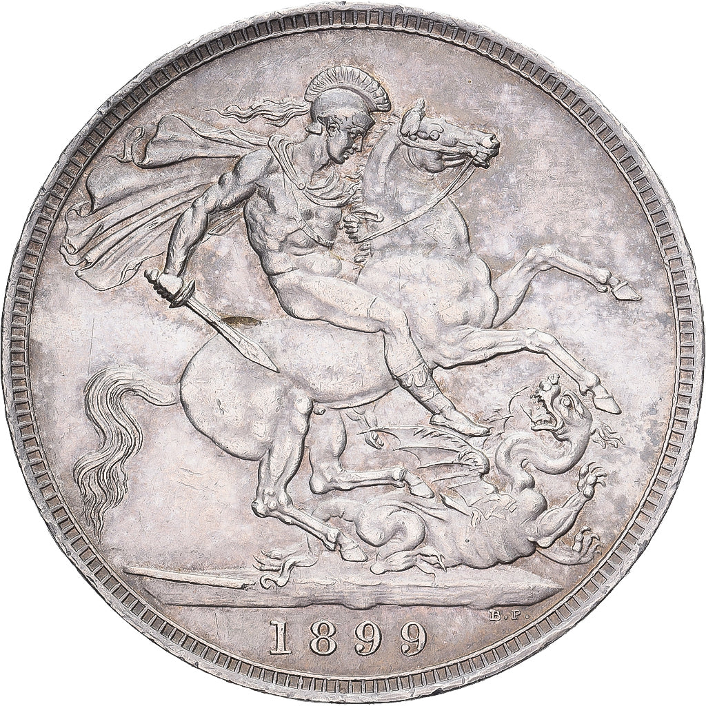 Grande-Bretagne, Victoria, Crown, 1899, Londres, Argent, SUP, KM:783