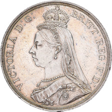 Great Britain, Victoria, Crown, 1887, London, Silver, AU(50-53), KM:765
