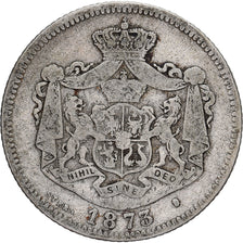 Romania, Carol I, Leu, 1873, Bucharest, Silver, VF(30-35), KM:10
