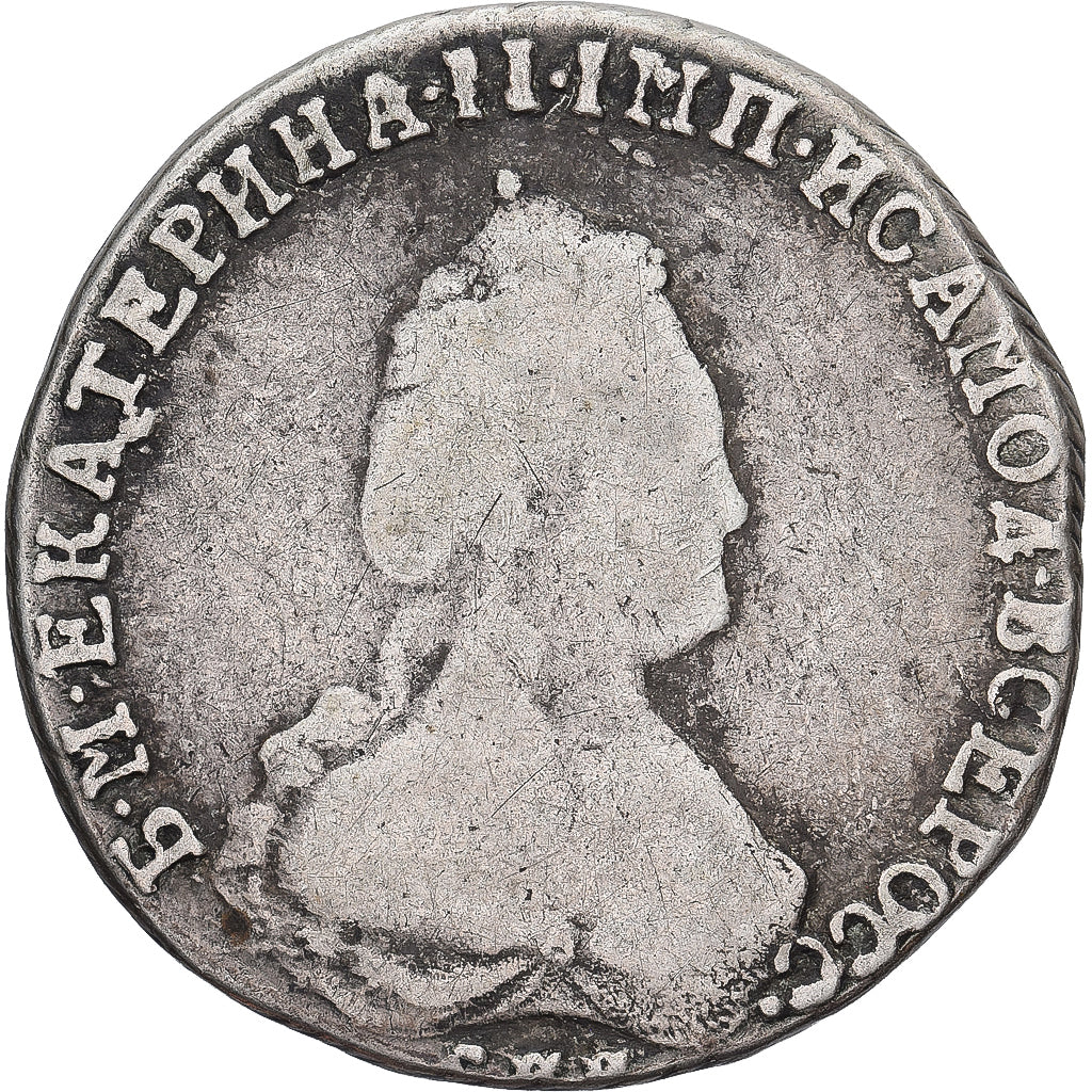 Russland, Catherine II, 20 Kopeks, 1788, Saint Petersburg, Silber, S, KM:63c