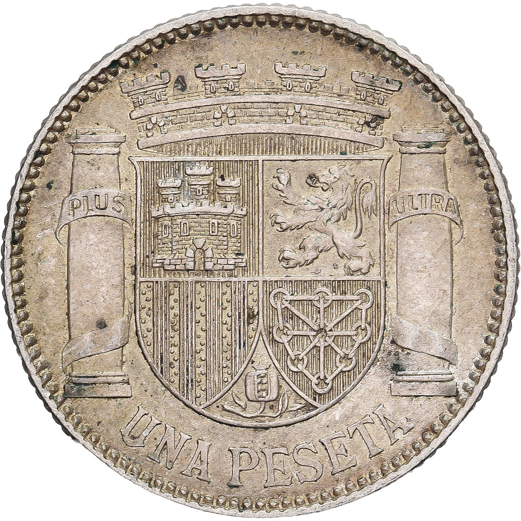 Spain, Peseta, 1933, Madrid, Silver, AU(50-53), KM:750