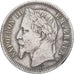 France, Napoleon III, Franc, Napoléon III, 1867, Bordeaux, Silver, VF(30-35)