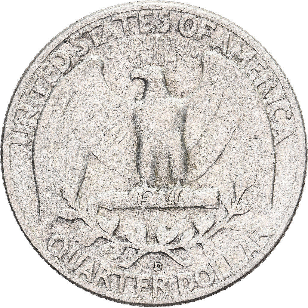 Estados Unidos, Quarter, Washington Quarter, 1960, Denver, Plata, MBC, KM:164