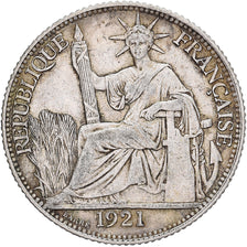 Indochine française, 20 Cents, 1921, Paris, Argent, TB+, KM:17.1