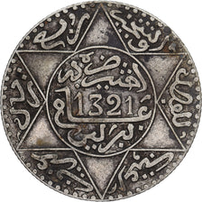 Morocco, 'Abd al-Aziz, 1/4 Rial, 2-1/2 Dirhams, AH 1321/1903, Berlin, Silver