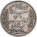 Tunesien, Muhammad al-Nasir Bey, Franc, 1911, Paris, Silber, S+, KM:238