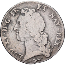Frankrijk, Louis XV, Ecu, Écu au bandeau, 1757, Bayonne, Zilver, FR+, KM:512.12