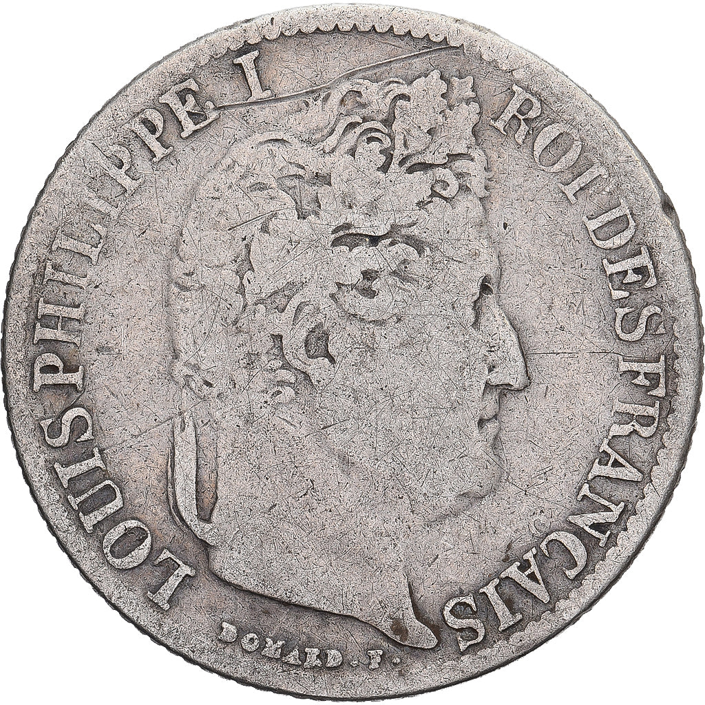 France, 1/2 Franc, Louis-Philippe, 1845, Rouen, Argent, TB, KM:741.2