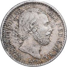 Netherlands, William III, 10 Cents, 1889, Utrecht, Silver, AU(55-58), KM:80