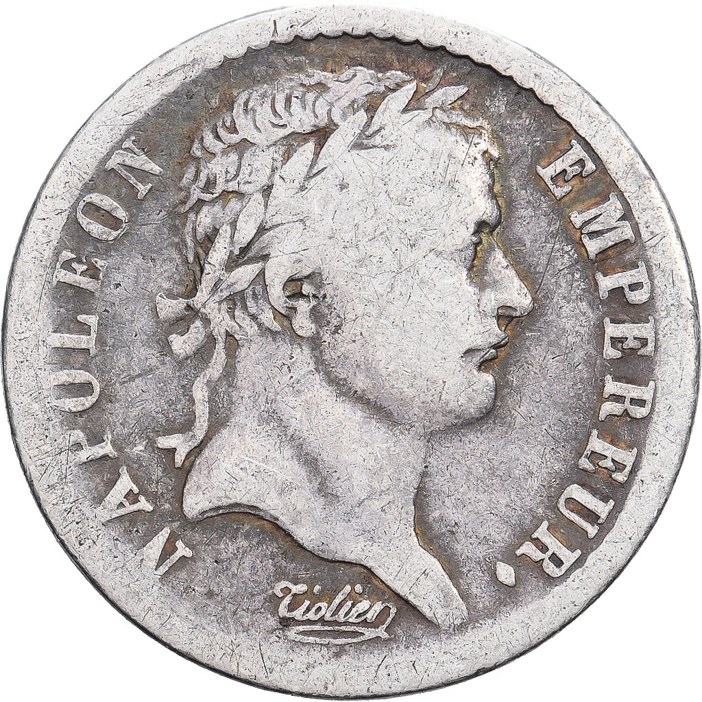 France, 1/2 Franc, Napoléon I, 1808, Paris, Silver, VF(30-35), KM:680.1