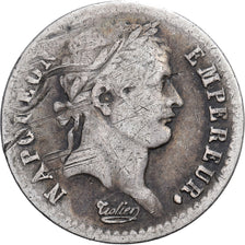 Francia, 1/2 Franc, Napoléon I, 1808, Rouen, Argento, MB+, KM:680.2