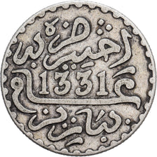 Morocco, Yusuf, 1/10 Rial, Dirham, 1912/AH1331, bi-Bariz, Silver, VF(30-35)