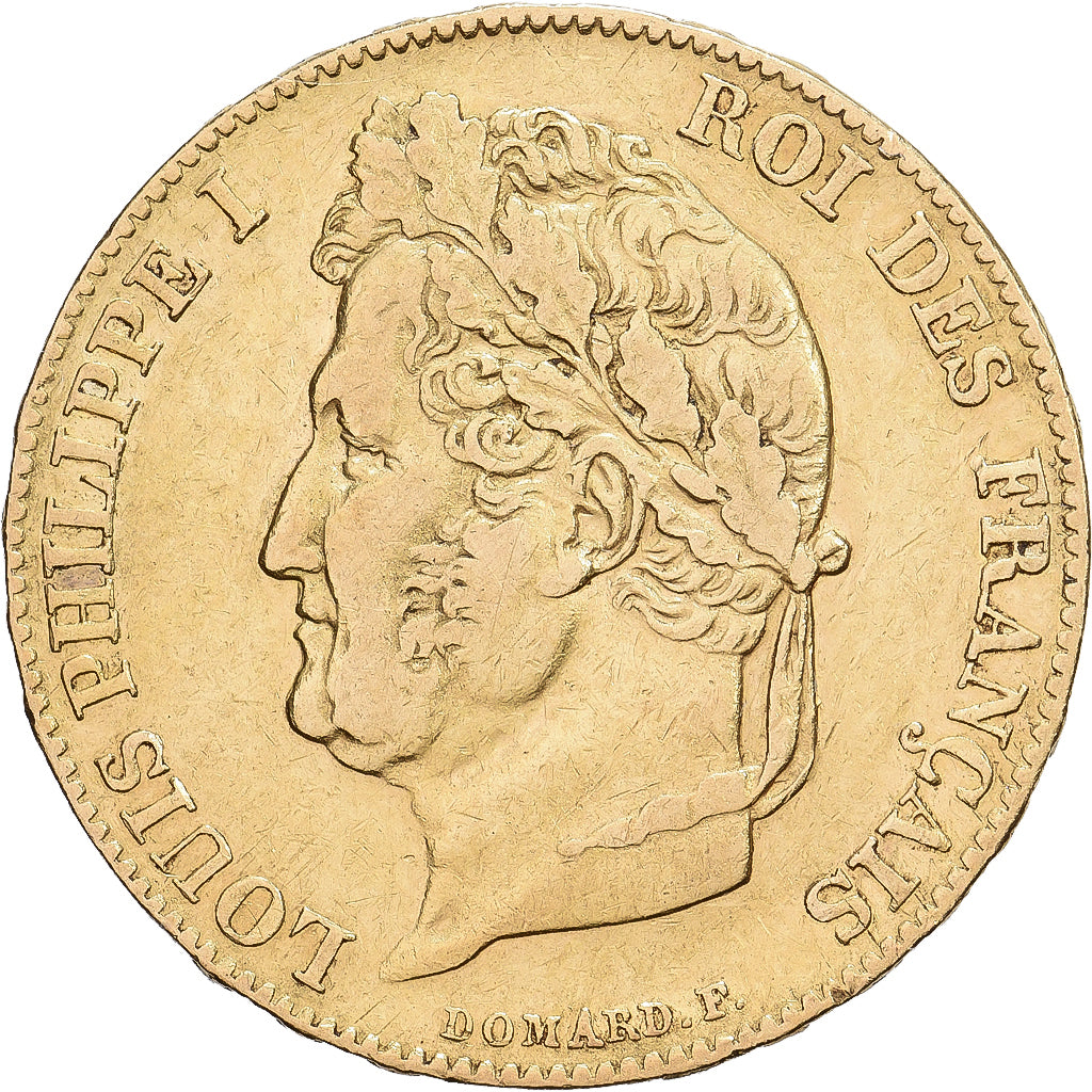 France, 20 Francs, Louis-Philippe, 1840, Paris, Gold, EF(40-45), KM:750.1