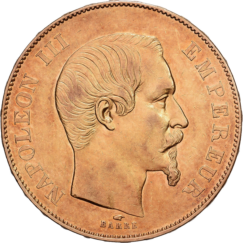 Frankrijk, Napoleon III, 50 Francs, Napoléon III, 1856, Paris, Goud, ZF+