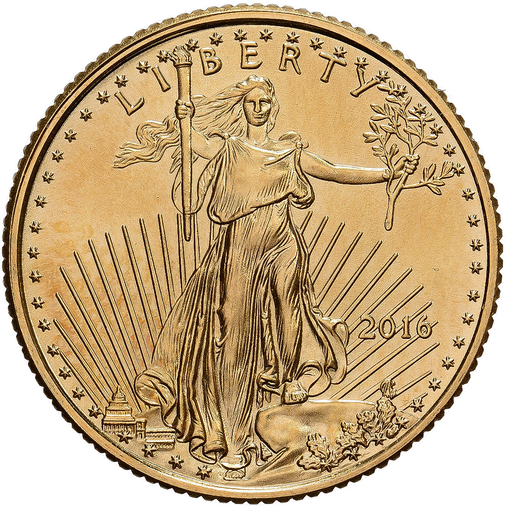 Vereinigte Staaten, 5 Dollars, 1/10 Oz, 2016, Philadelphia, Gold, UNZ+