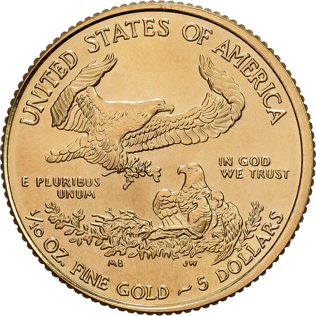 Vereinigte Staaten, 5 Dollars, 1/10 Oz, 2016, Philadelphia, Gold, UNZ+