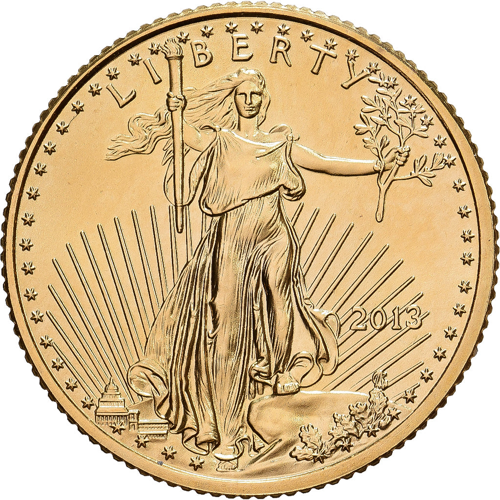 Vereinigte Staaten, 5 Dollars, 1/10 Oz, 2013, Philadelphia, Gold, UNZ+