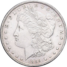 États-Unis, Dollar, Morgan Dollar, 1889, Philadelphie, Argent, TTB+, KM:110