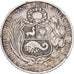 Peru, SOUTH PERU, Sol, 1879, Santiago, Prata, VF(30-35), KM:196.5