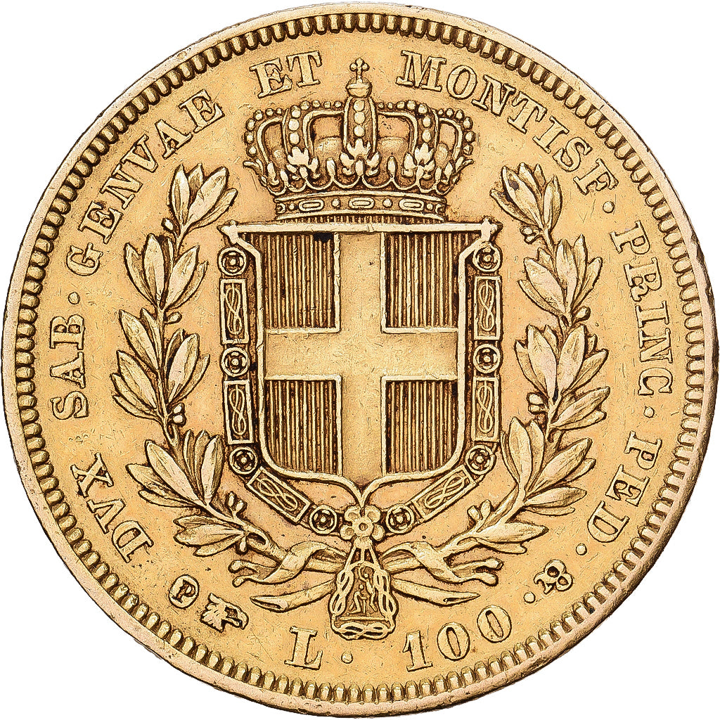 Italien Staaten, SARDINIA, Carlo Alberto, 100 Lire, 1835, Torino, Gold, SS