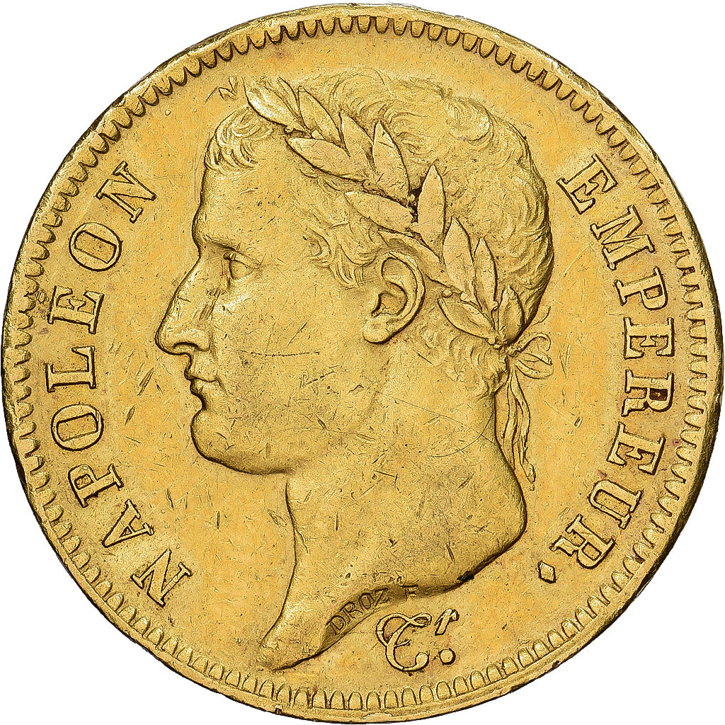 Frankreich, 40 Francs, Napoléon I, 1812, Paris, Gold, SS+, KM:696.1