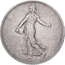 Francia, 2 Francs, Semeuse, 1914, Castelsarrasin, Argento, BB, KM:845.2