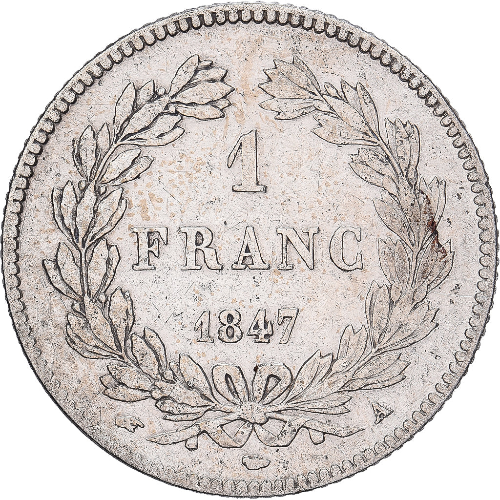 France, Franc, Louis-Philippe, 1847, Paris, Argent, TB+, KM:748.1