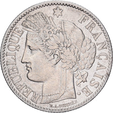 França, 2 Francs, Cérès, 1887, Paris, Prata, EF(40-45), KM:817.1