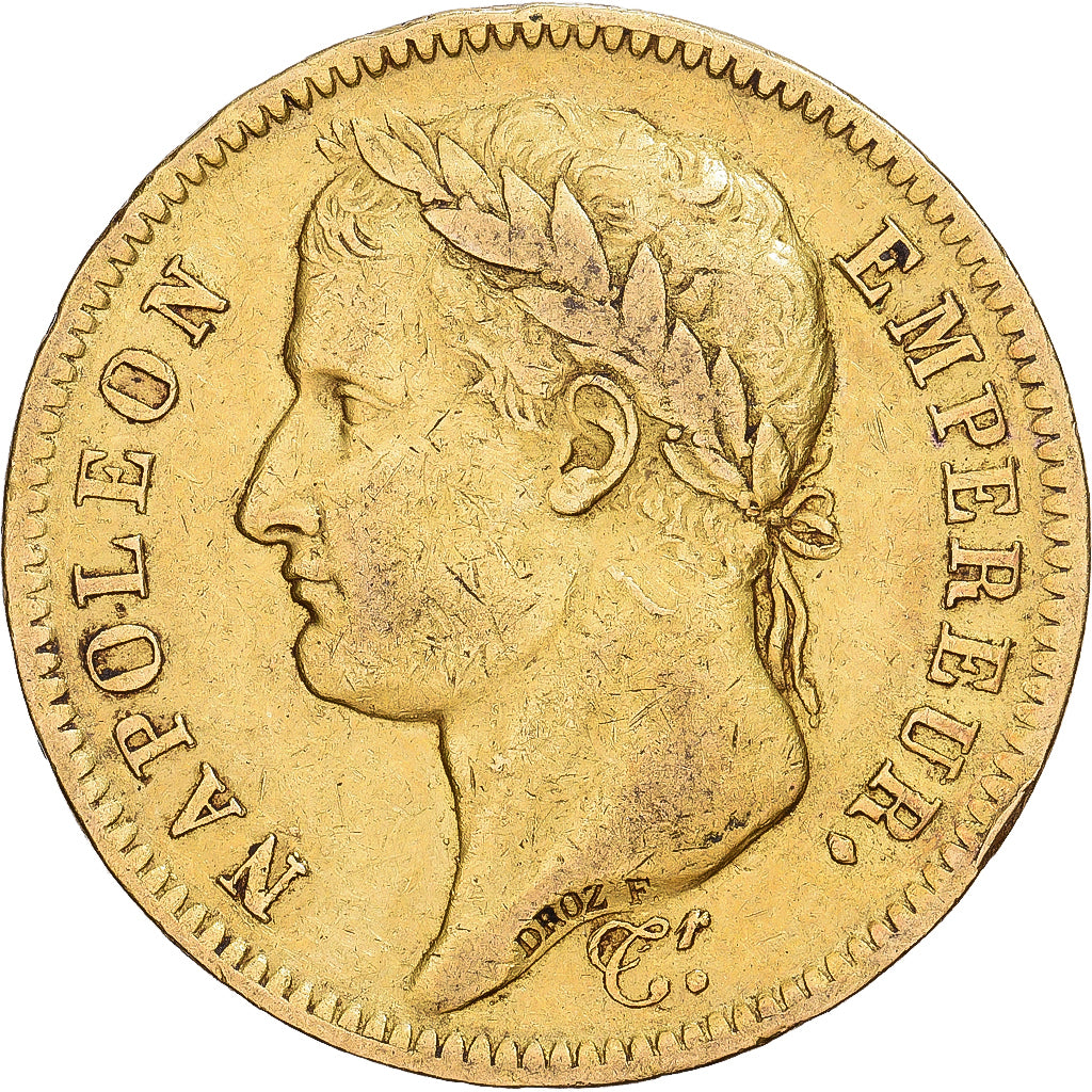 Francia, 40 Francs, Napoléon I, 1811, Paris, Oro, BB, KM:696.1