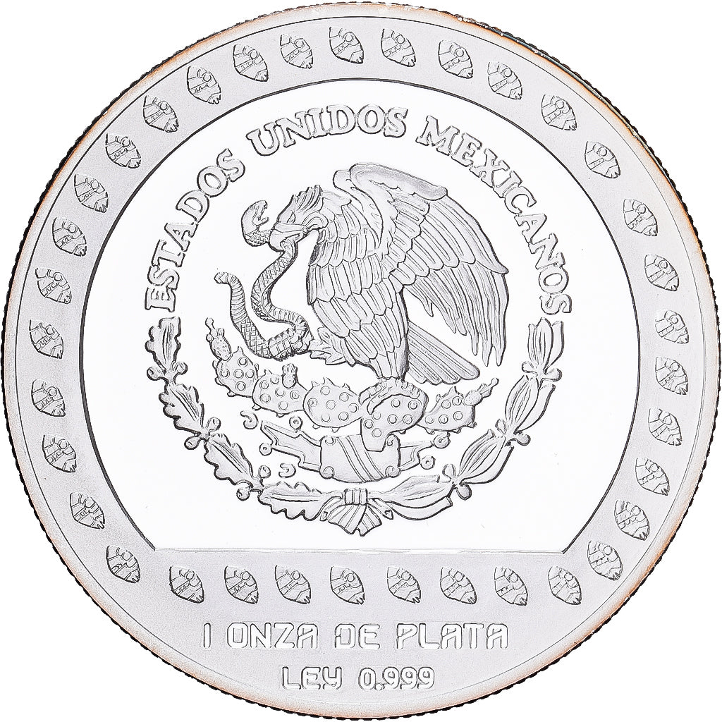 Mexico, 100 Pesos, 1992, Mexico City, Silver, MS(64), KM:556