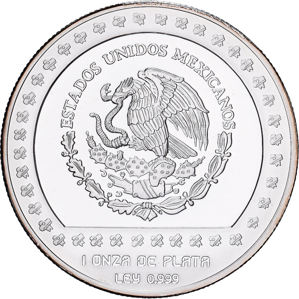 Mexico, 100 Pesos, 1992, Mexico City, Silver, MS(64), KM:562
