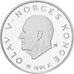 Norvegia, Olav V, 100 Kroner, 1994, Kongsberg, Argento, SPL+, KM:433