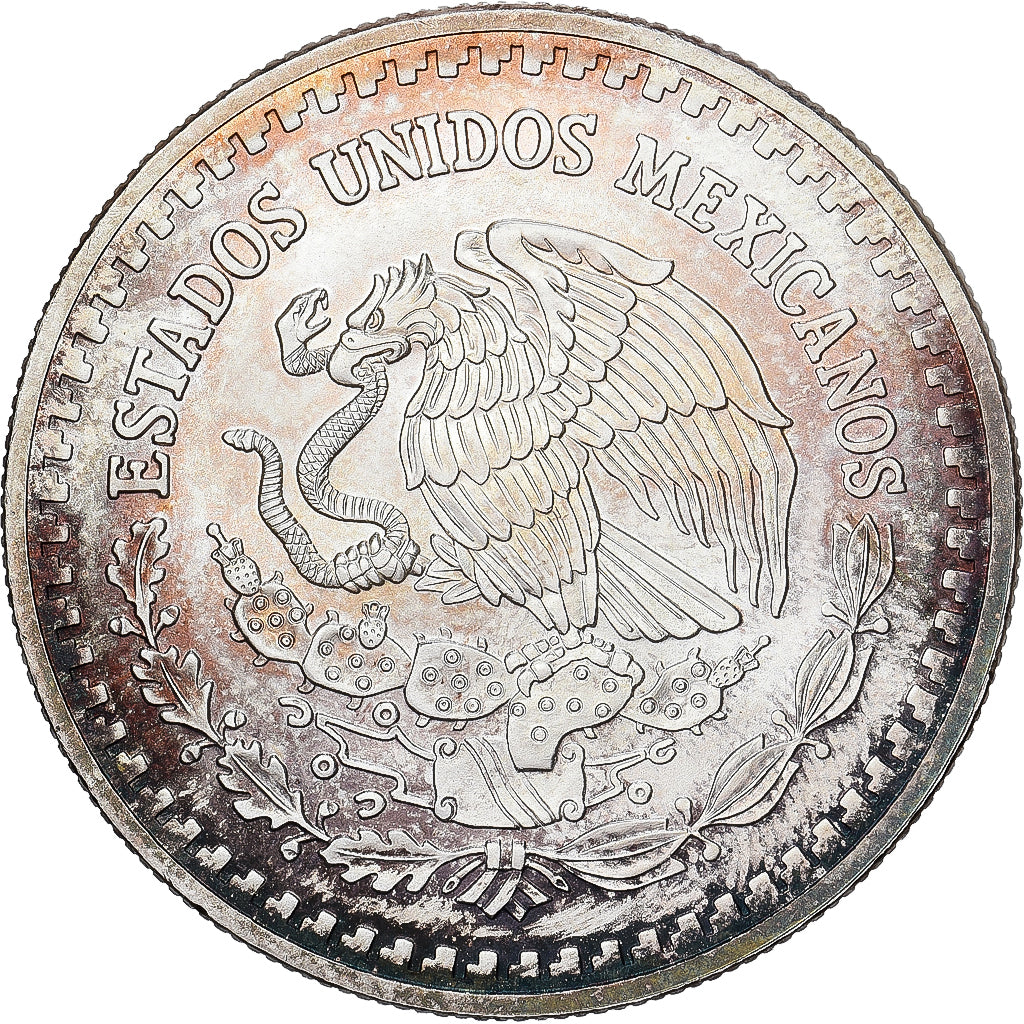 México, Onza, Troy Ounce of Silver, 1993, Mexico City, Prata, MS(60-62)