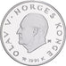 Norway, Olav V, 50 Kroner, 1991, Kongsberg, Silver, MS(64), KM:432