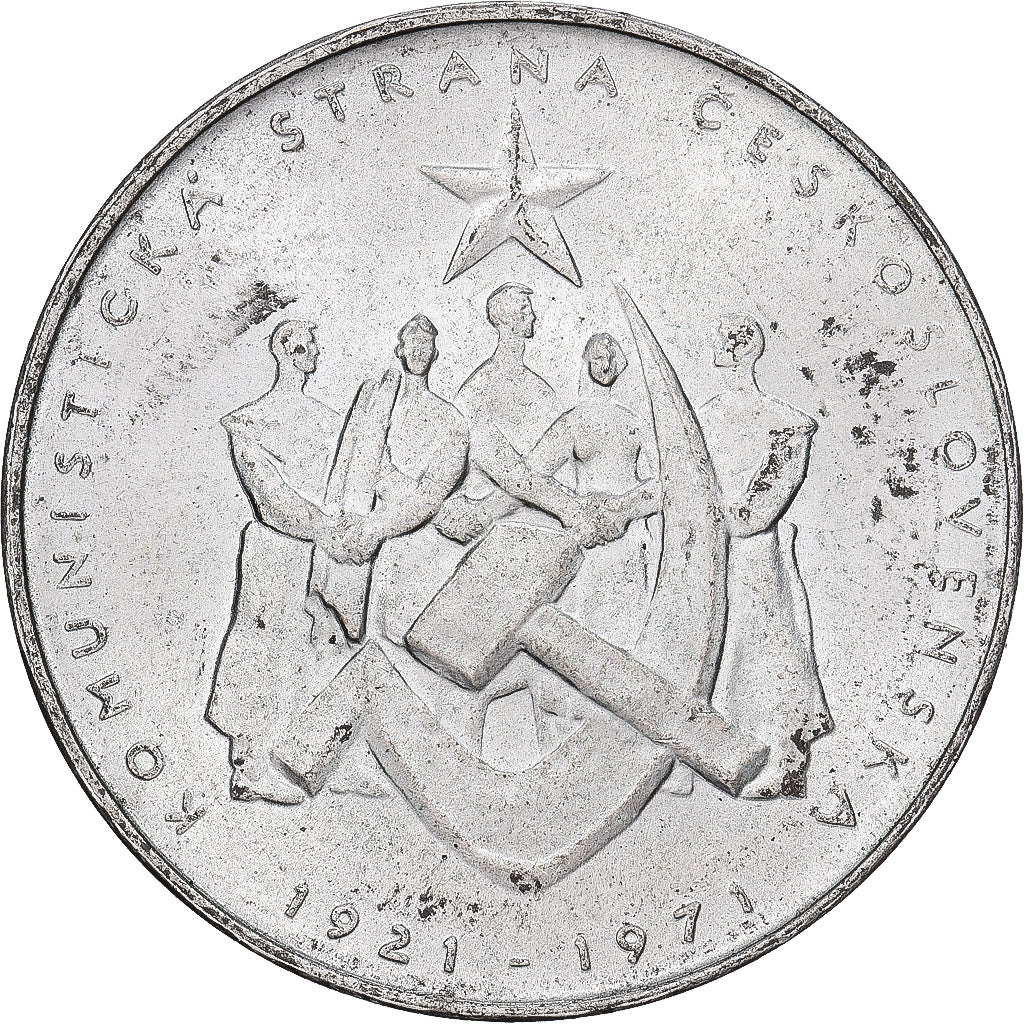Checoslováquia, 50 Korun, 1971, Kremnica, Prata, EF(40-45), KM:71