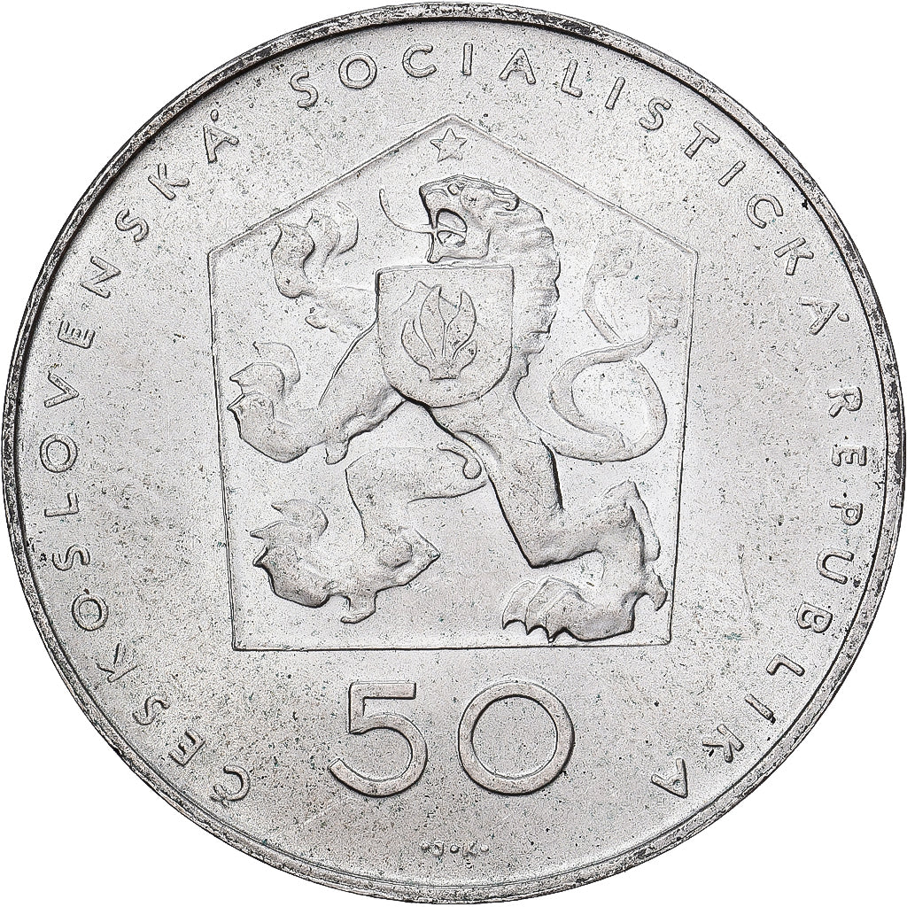 Checoslováquia, 50 Korun, 1971, Kremnica, Prata, EF(40-45), KM:71