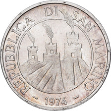 San Marino, 500 Lire, 1974, Rome, Prata, AU(50-53), KM:37