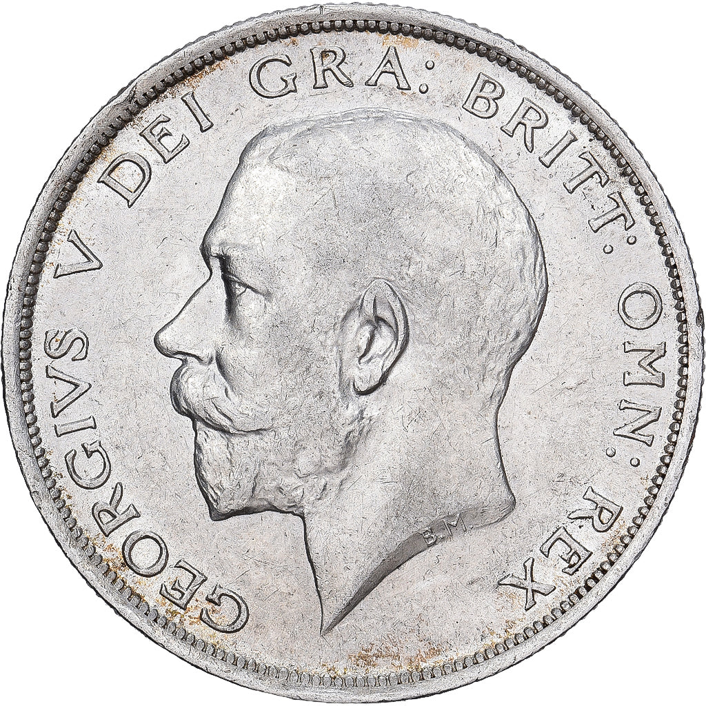 Großbritannien, George V, 1/2 Crown, 1916, Silber, SS, KM:818.1