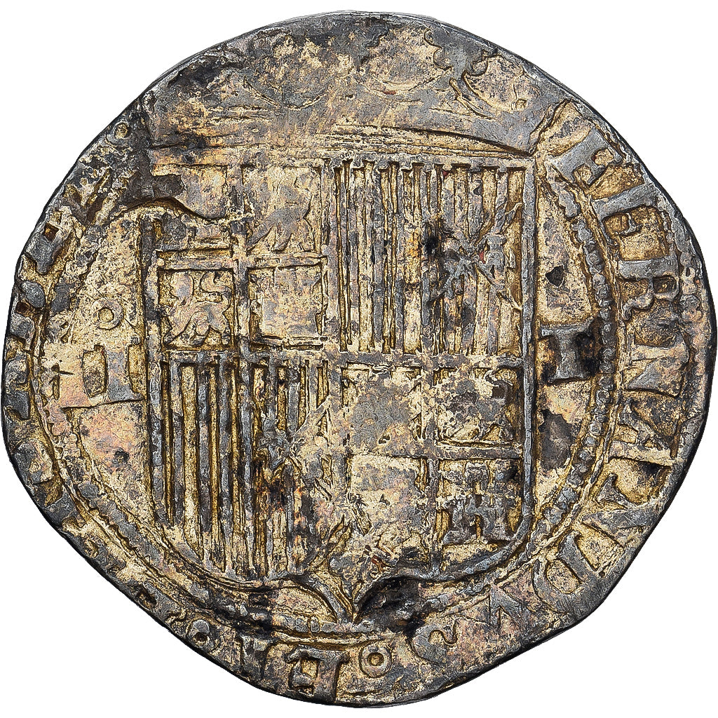 Espanha, Ferdinand & Isabella, Real, 1474-1504, Toledo, Prata, VF(30-35)