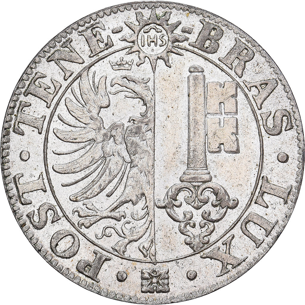 Canton of Geneva, GENEVA, 25 Centimes, 1839, Geneva, Billon, PR, KM:129