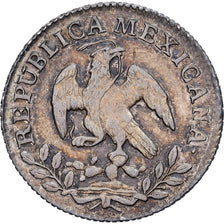 Mexico, 1/2 Réal, 1853, Mexico City, Srebro, MS(60-62), KM:370.9