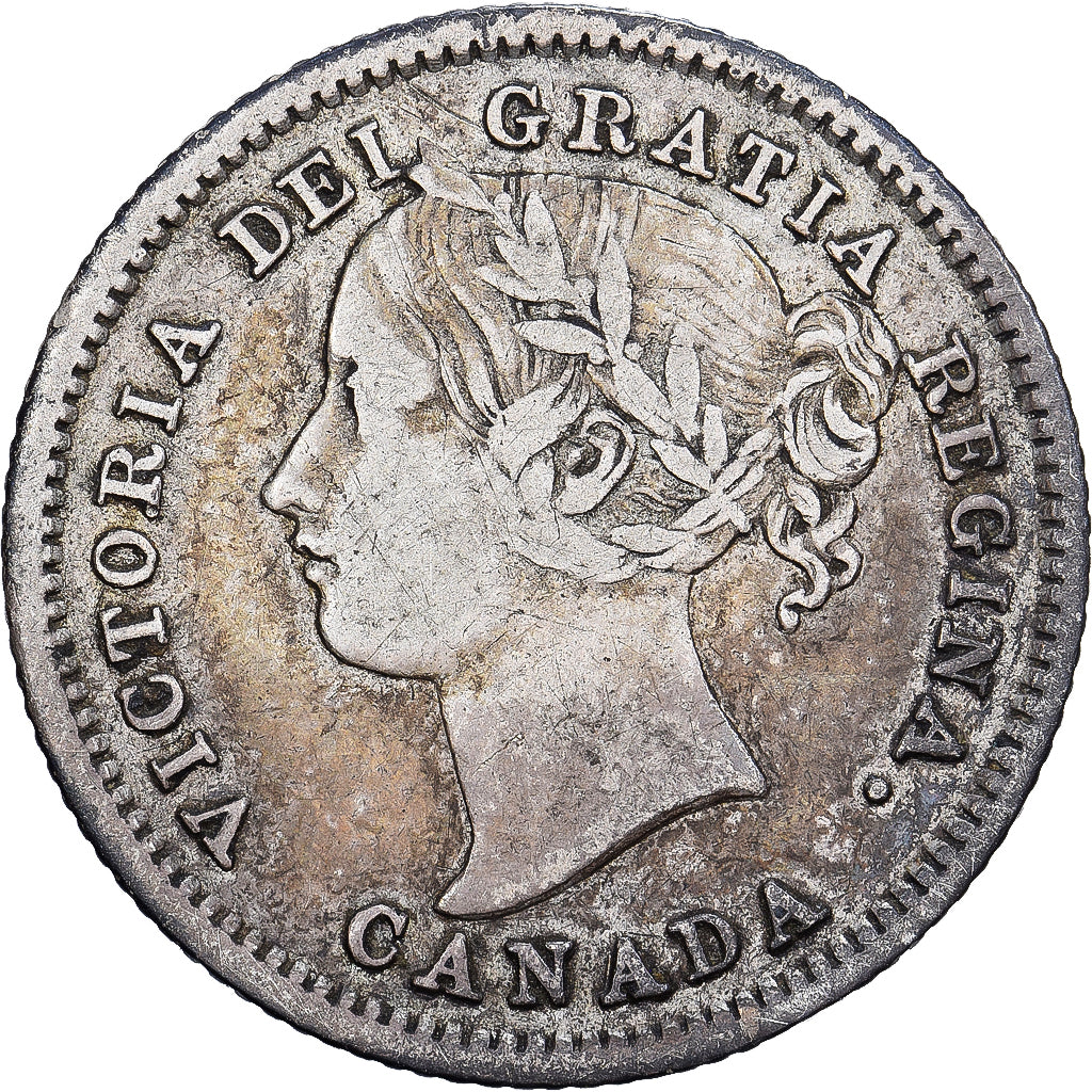 Canadá, Victoria, 10 Cents, 1871, Ottawa, Prata, VF(30-35), KM:3
