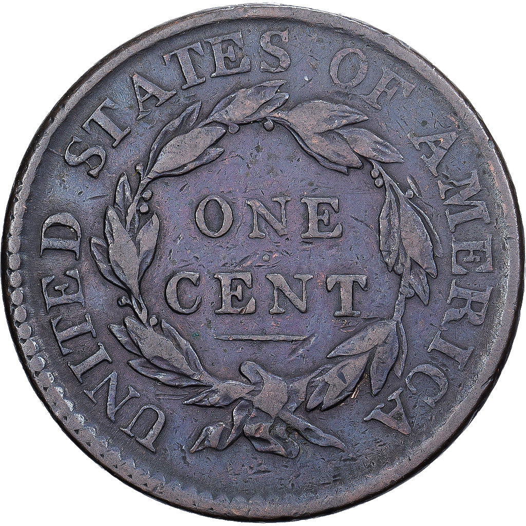 Estados Unidos, Cent, Coronet Cent, 1817, Philadelphia, Cobre, BC+, KM:45