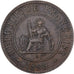 Indochina Francesa, Cent, 1886, Paris, Bronze, EF(40-45), KM:1