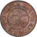 Índias Ocidentais Dinamarquesas, William III, Cent, 1897, Utrecht, Cobre