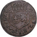 Venezuela, CARACAS, 1/4 Réal, 1818, Caracas, Cobre, VF(30-35), KM:2