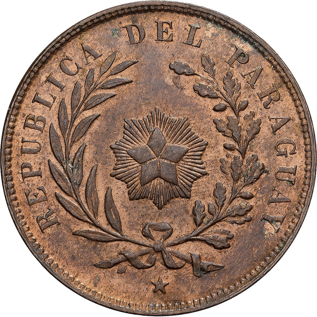 Paraguay, Centesimo, 1870, Rame, SPL, KM:2